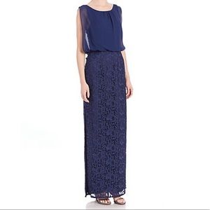 Aidan Mattox Lace & Chiffon Gown